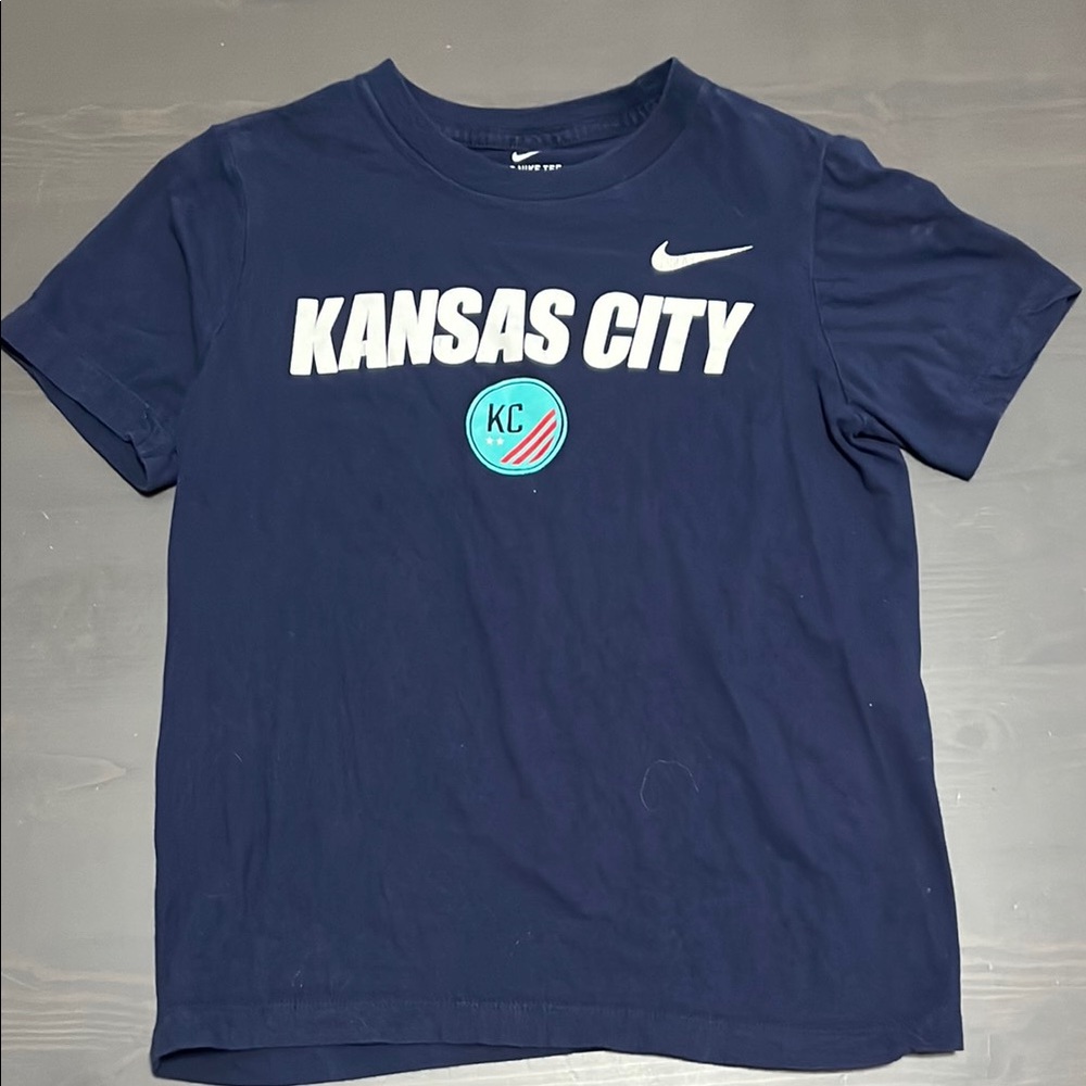 Nike Blue Short Sleeve Tee with Kansas City Print
